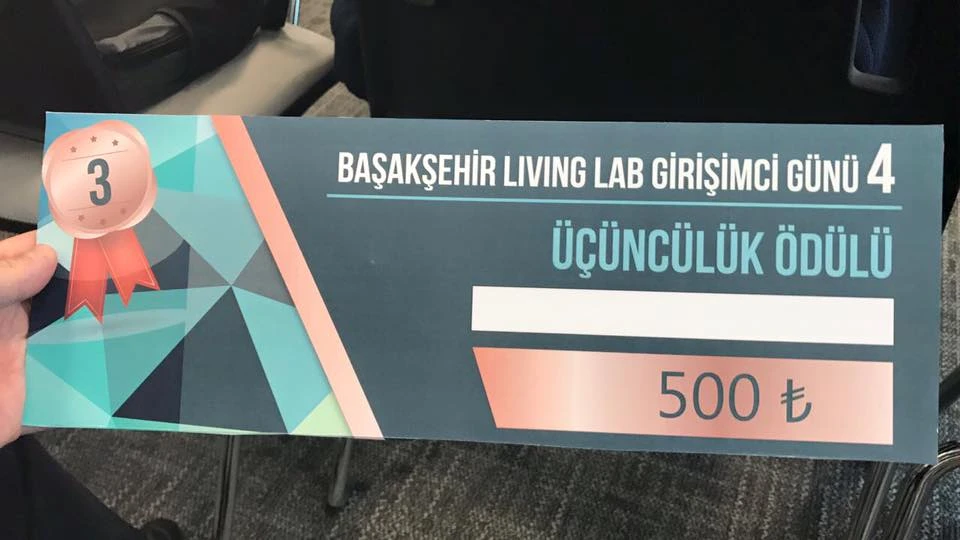 Living Lab üçüncülük ödülü